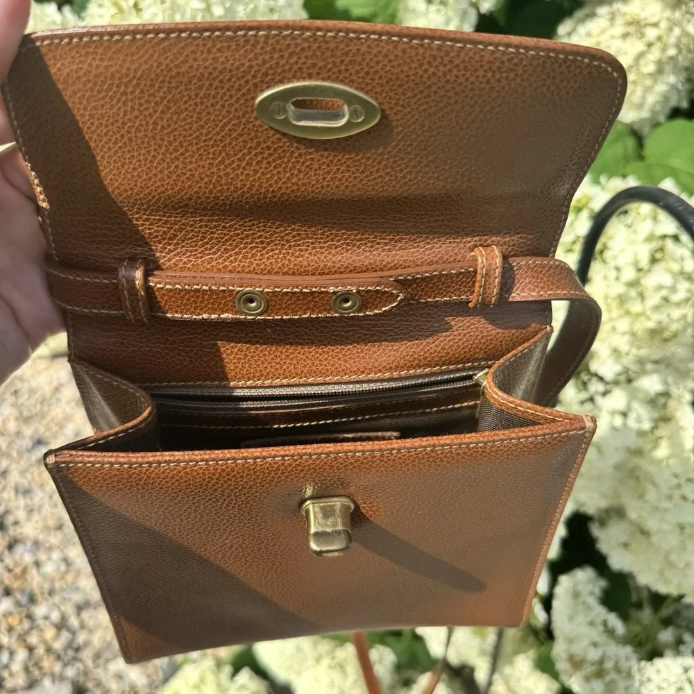 COACH Vintage Gracie Bag 4413 Leather Brown Turnlock Shoulder ~ Made In Italy